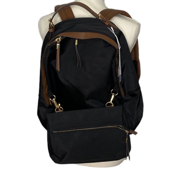 Tommy Bahama Handbags - Tommy Bahama Backpack With Removable Pouch In Black And Tan New With Tag